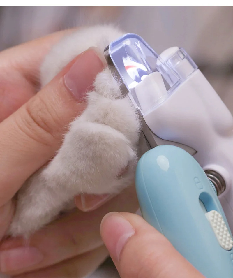 Pet Nail Clippers Dog Nail Clippers Cat Nail Clippers LED Electric Nail Grinder Pet Supplies LED Light Pet Nail Clippers - Image 2