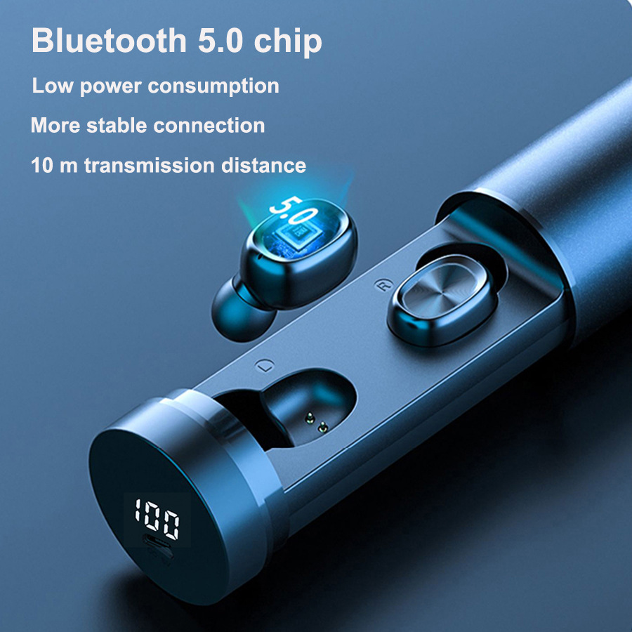 Bluetooth Earphone 5.0 Wireless 8D HIFI Sport MIC Earbuds Gaming Music Headset - Image 3