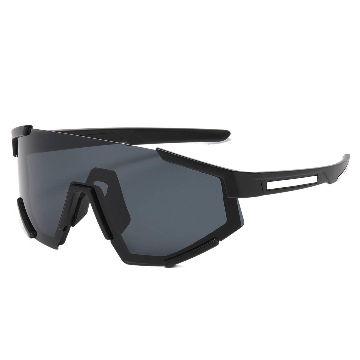 Fashionable Big Shield Style Outdoor Sun Glasses Uv400 Anti Uv Reflective Lens Ergonomic Wrap Around Frame Great For Hiking,driving,traveling And Daily Outdoor Wearing. - Image 6