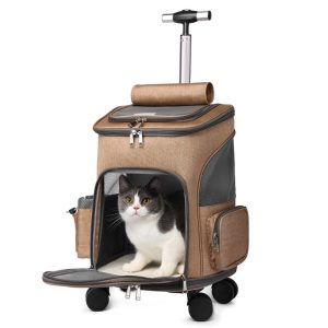 Portable Folding Trolley Pet Backpack Tr...