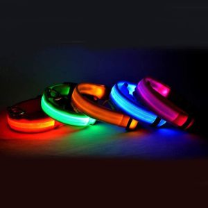 Nylon LED Pet Dog Luminous Collar Night ...