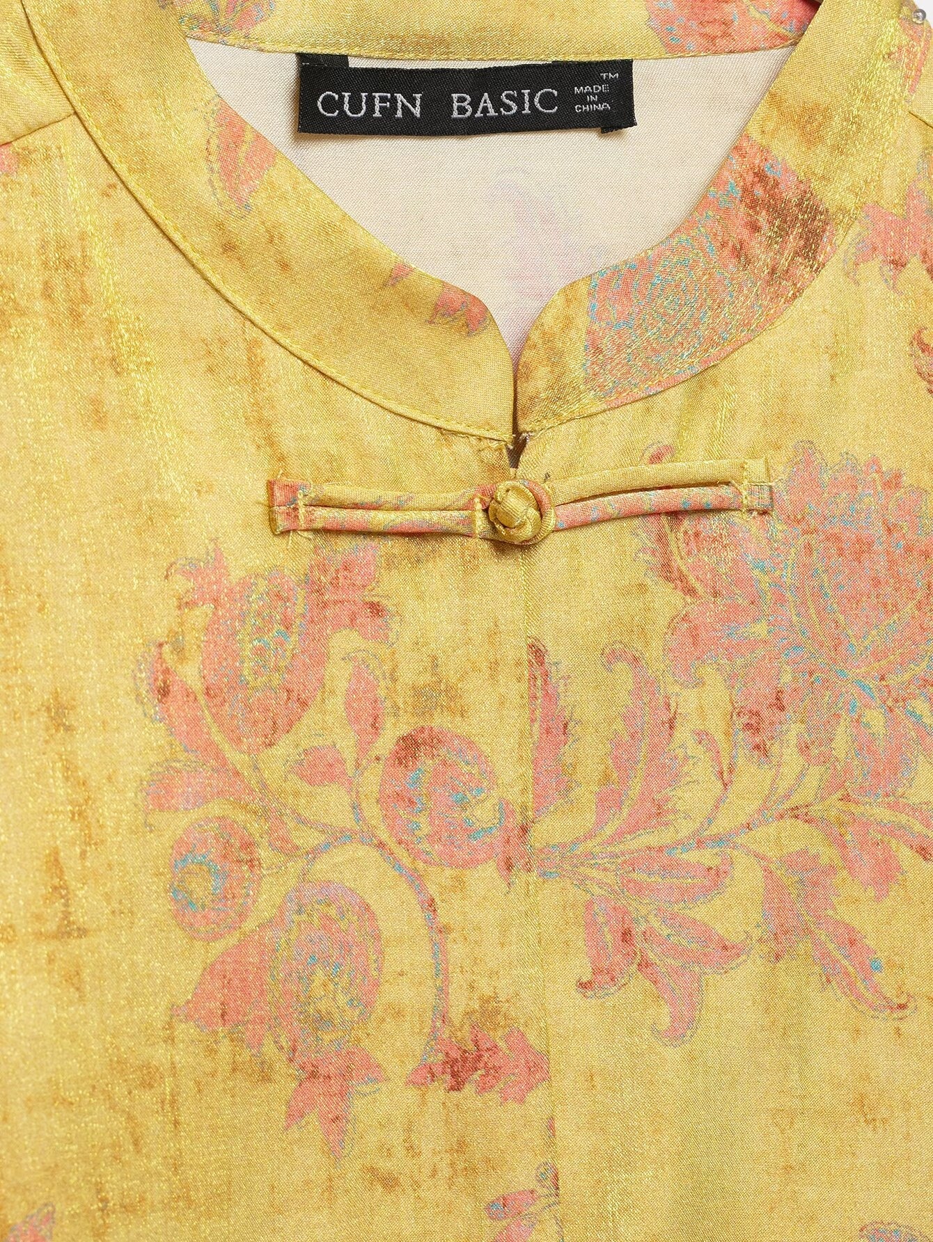 Chinese-style Knotted Ornament Print Shirt - Image 5