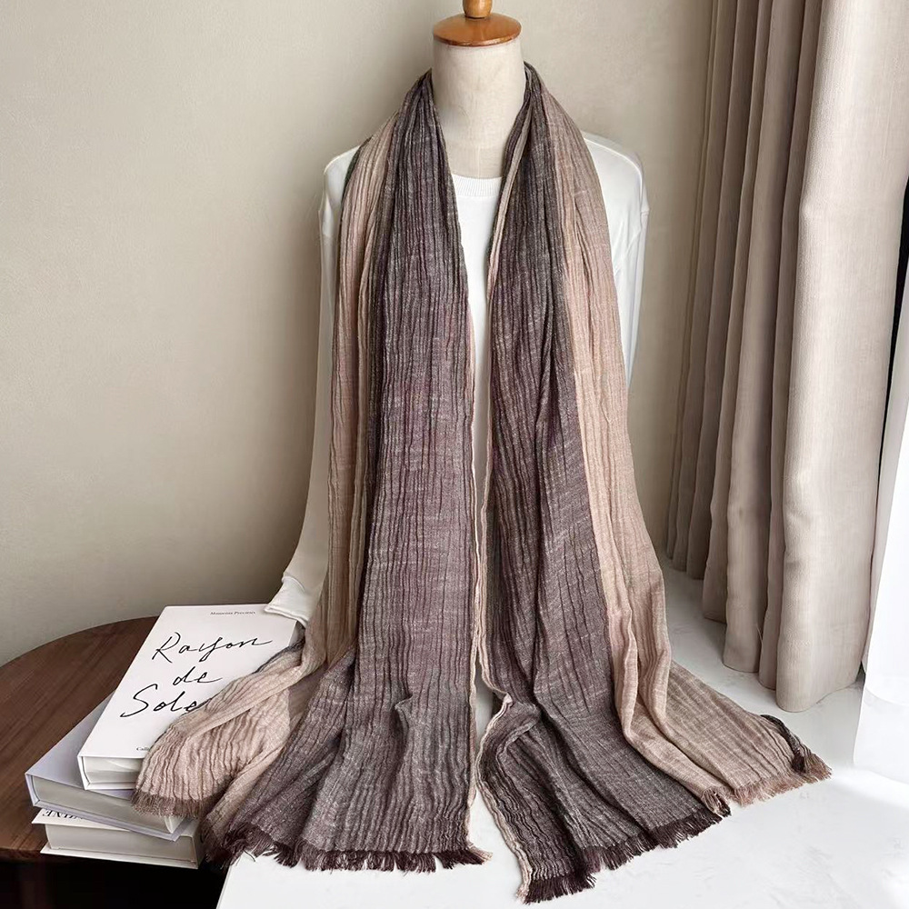 Long Jacquard Patchwork Scarf Decorative Cotton - Image 2