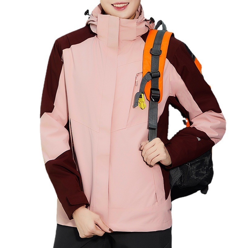 Outdoor Two-piece Windproof 3-in-1 Jacket, Plus-size - Image 5