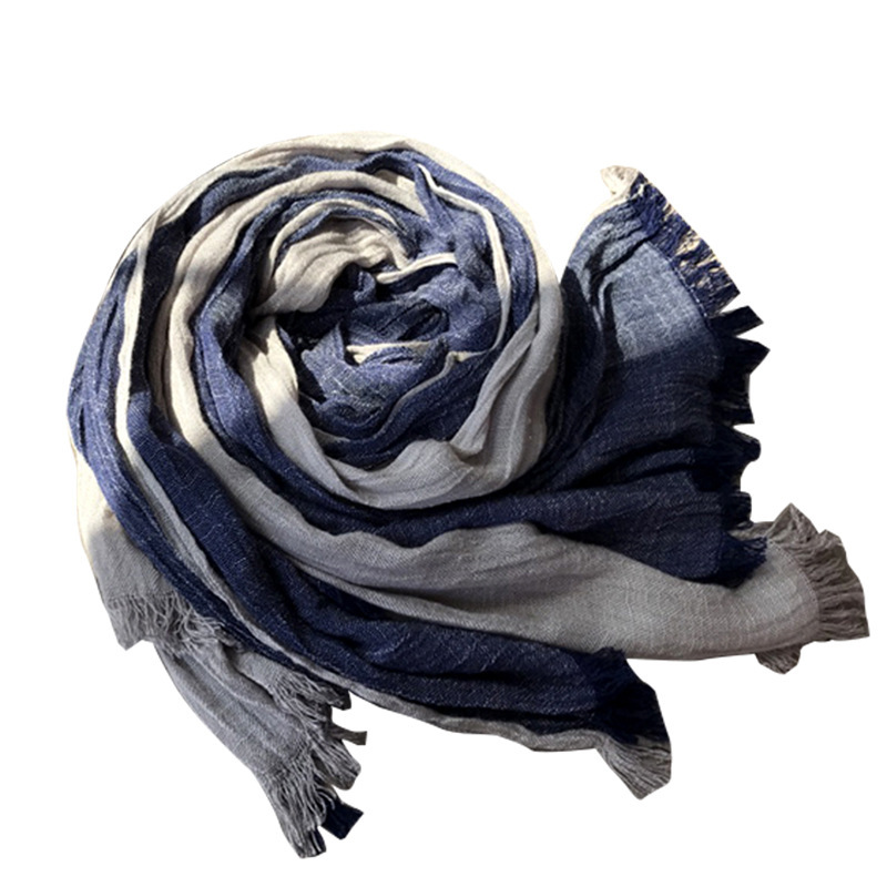 Long Jacquard Patchwork Scarf Decorative Cotton - Image 5