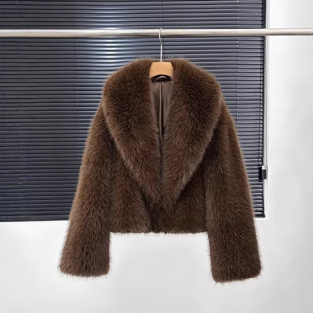 Faux Mink Velvet Thickened Faux Fur Coat - Image 3