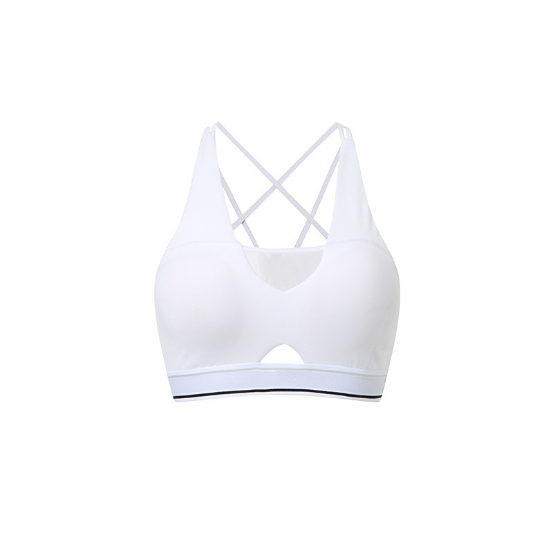 Womens Deep V-Neck Contrasting-Color Back-Cheerful Strap Bra - Image 8
