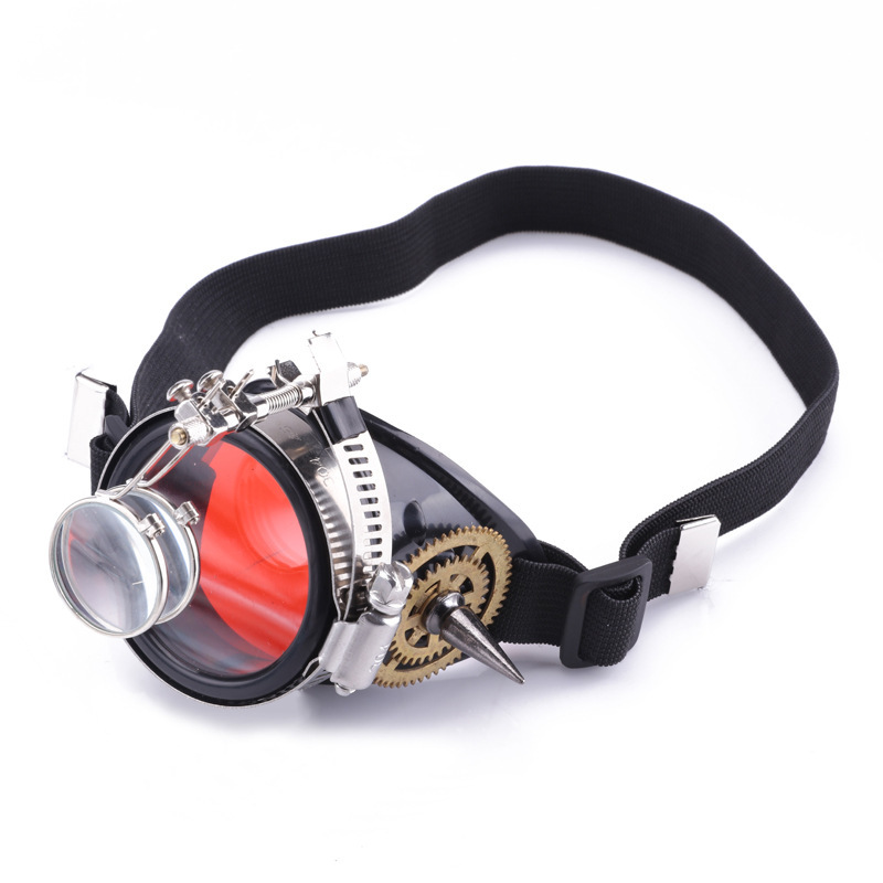 Steampunk Retro Gear Rivet Goggles - Image 2