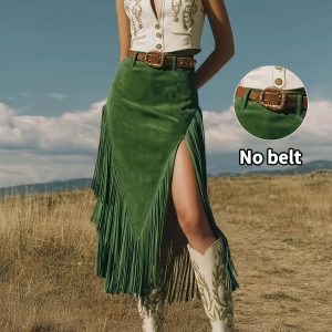 Retro Ethnic-style Resort Skirt New Arri...