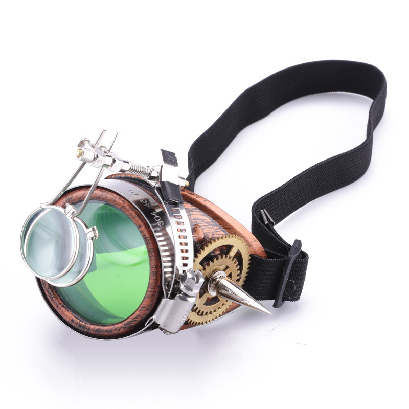 Steampunk Retro Gear Rivet Goggles - Image 3
