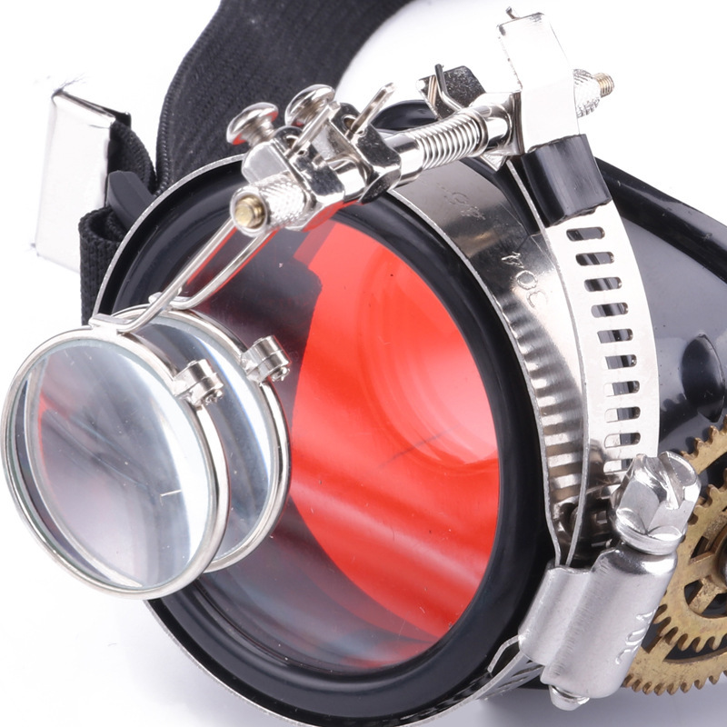Steampunk Retro Gear Rivet Goggles - Image 4