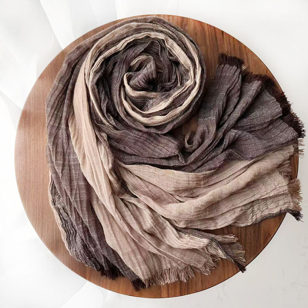 Long Jacquard Patchwork Scarf Decorative Cotton - Image 4