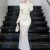 One-shoulder Long-sleeve Knitted Patchwork Dress