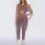 Womens Yoga Bodysuit With Built-In Padded Bra And Adjustable Straps