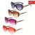 4 Pcs Oversized Oval Sunglasses For Women Uv400 Protective Gradient Lens Eyewear Delicate Gold Metal Side Ornament Comfortable Curved Temple Suitable For Beach Travel Parties And Daily Fashion Outfit