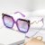 New Metal Snake-patterned Frame Large-sized Cat-eye Sunglasses In Both Men’s And Women’s Colors, Featuring A Retro Square Design And A Unique Personality, Trendy And Fashionable.