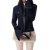 High-neck Waist-cinched Short Jacket For Women