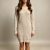 Long Sweater With A Bow At The Back And A Round Neckline For Women