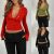 Summer New Product, Sweet And Spicy Style, Pure Color Lace Splicing, Slim Fit, Low-Neck, Exposed Chest, Slightly Flared Long-Sleeved Top