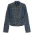American-Style Retro Court-Style Waist-Cinching Denim Jacket For Women