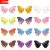 12 Pcs Rimless Butterfly Shaped Sunglasses Gradient Lens Eyewear Fancy Cut Out Frame Lightweight Structure Suitable For Theme Parties, Holiday Events, Beach Travel And Daily Fashion Outfit Matching.